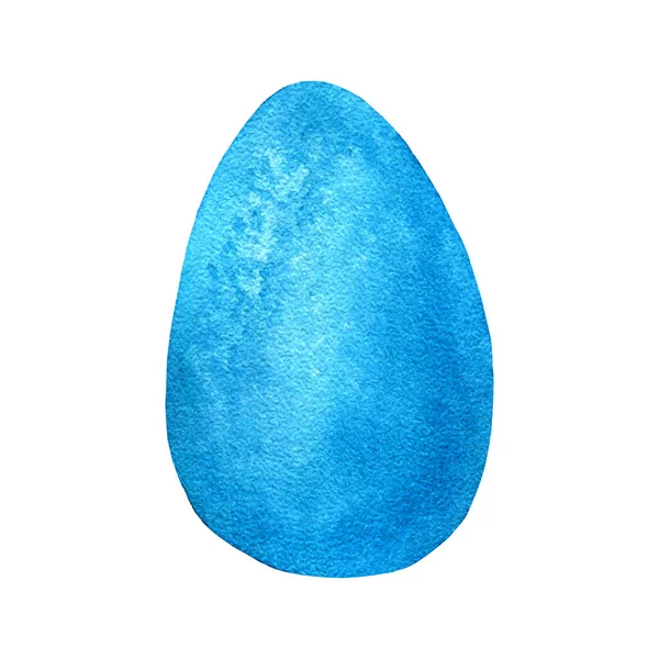 Huevo Acuarela Azul Aislado Blanco Vector — Archivo Imágenes Vectoriales
