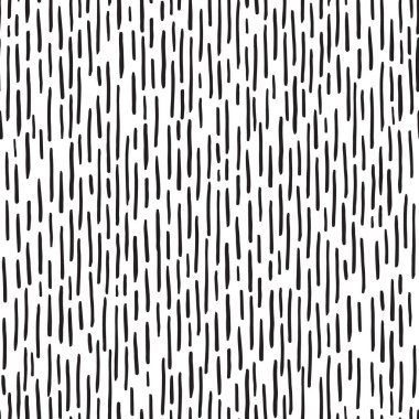 Dikey fırça darbeleriyle siyah beyaz desen