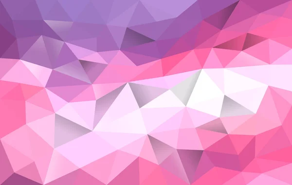 ポリゴン背景グラデーション紫からピンクに — ストックベクタ