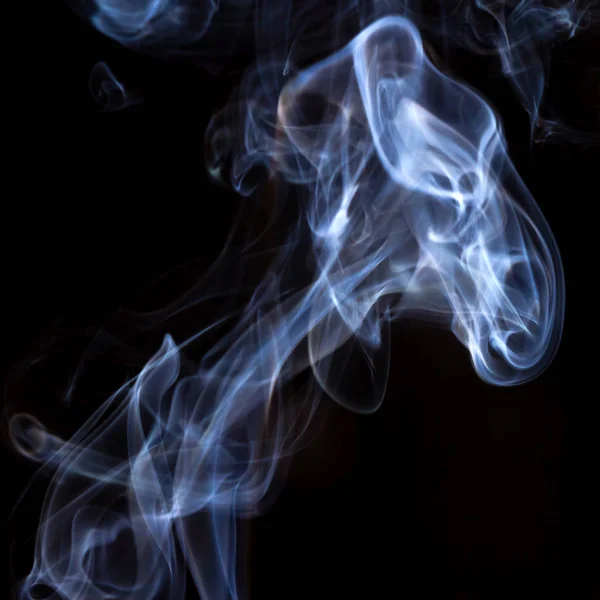 Dichter Rauch Auf Schwarzem Hintergrund Hintergrund Aus Dem Rauch Des — Stockfoto