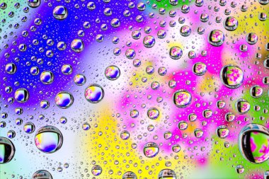 yansıma yoluyla su defocusing yaz arka plan damla