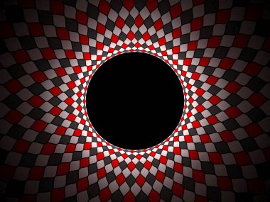 arka plan tam renkli harlequin siyah beyaz torus 3d