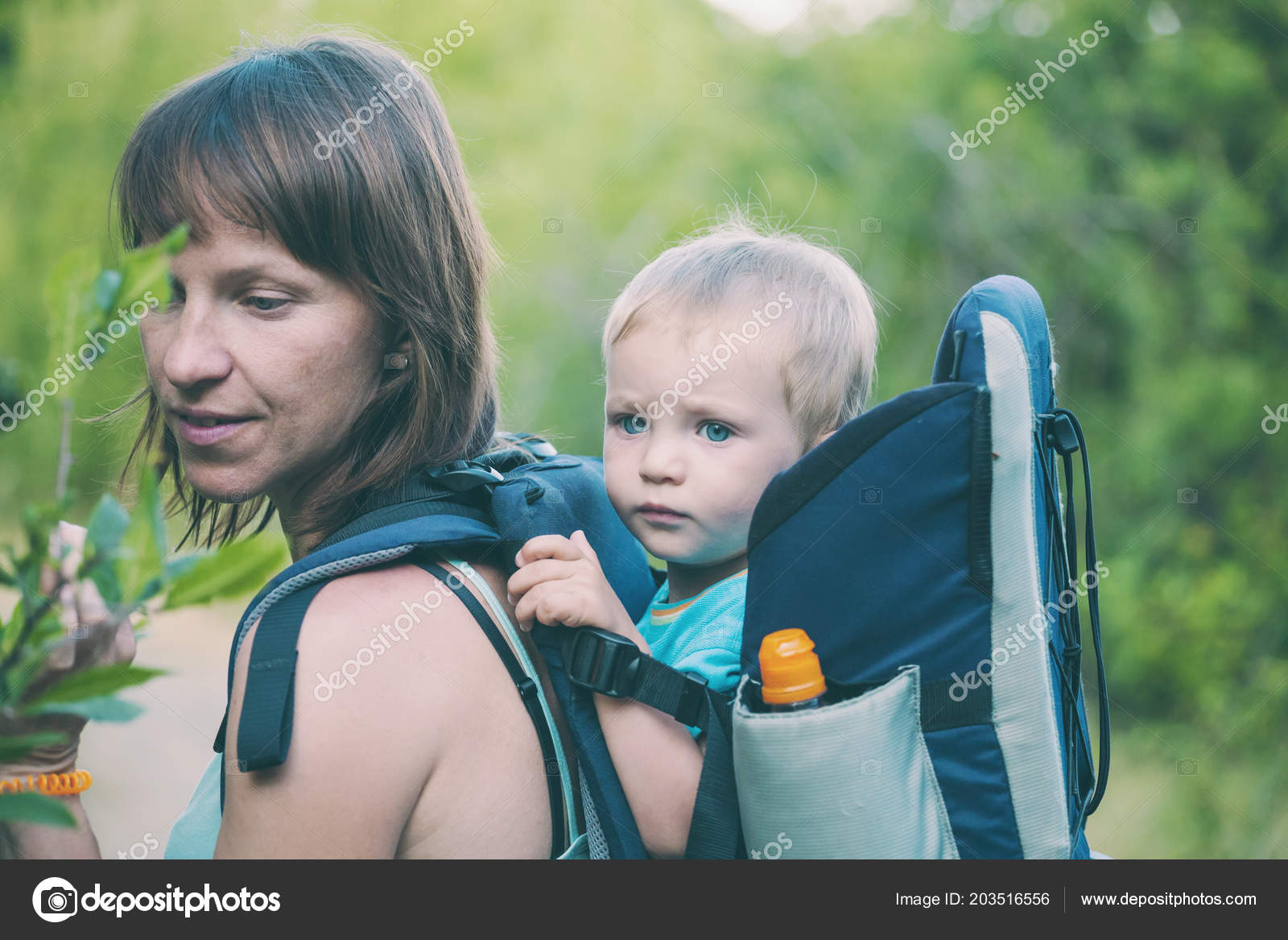 baby in a backpack