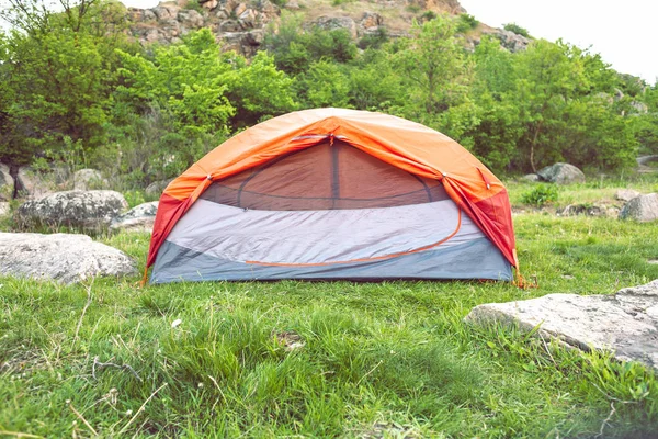 Tenda Ricreazione All Aperto Stile Vita Attivo Viaggio — Foto Stock