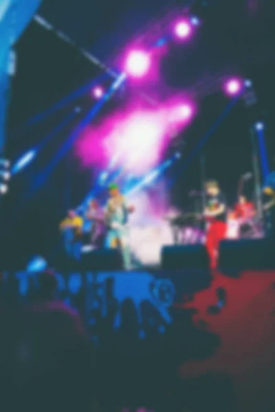 People Having Fun Concert Blur Effect — Stock Photo, Image