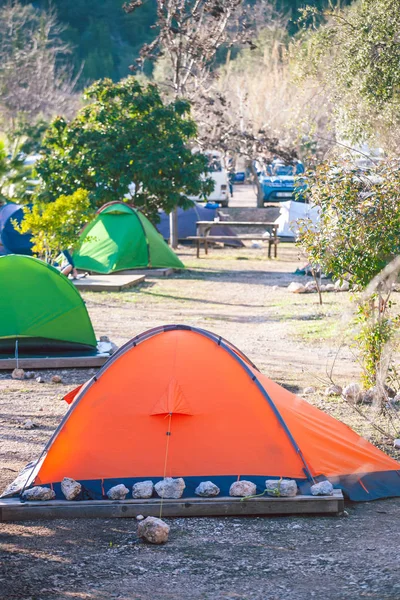 Campeggio nella foresta turca . — Foto Stock