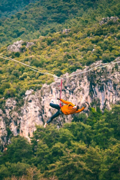 Highline dağlarda. — Stok fotoğraf