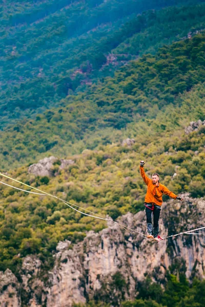 Highline dağlarda. — Stok fotoğraf