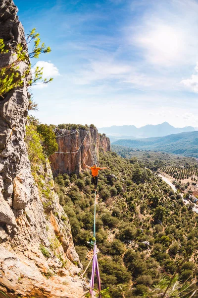 Highline στα βουνά. — Φωτογραφία Αρχείου