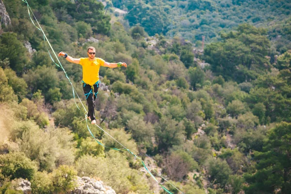 Highline dağlarda. — Stok fotoğraf