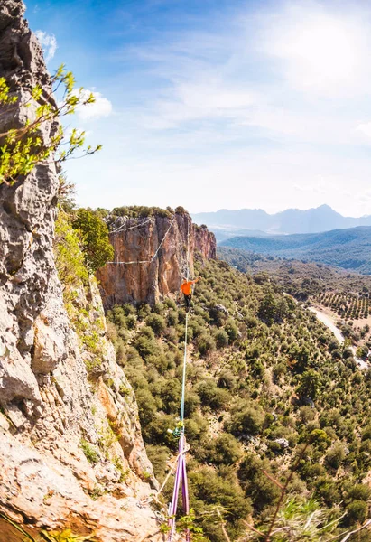 Highline στα βουνά. — Φωτογραφία Αρχείου