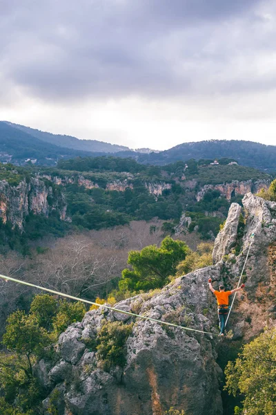 Highline στα βουνά. — Φωτογραφία Αρχείου