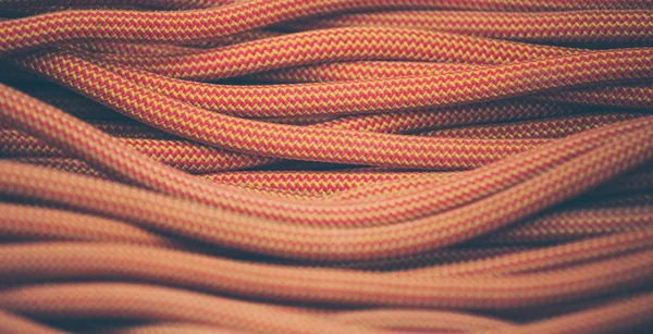 Orange climbing rope — Stock Photo, Image