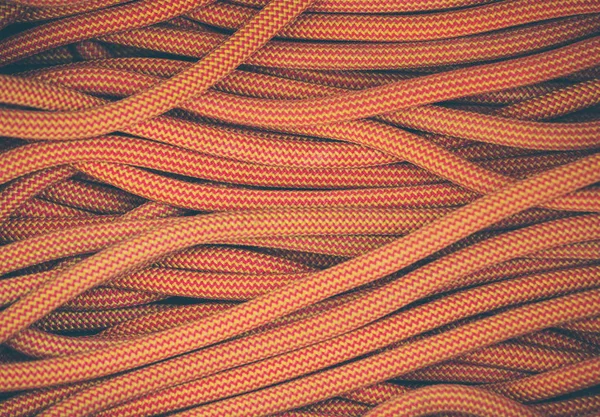Cuerda de escalada naranja — Foto de Stock