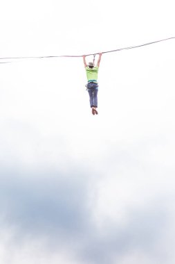 Highliner beyaz bir arka plan üzerinde. 