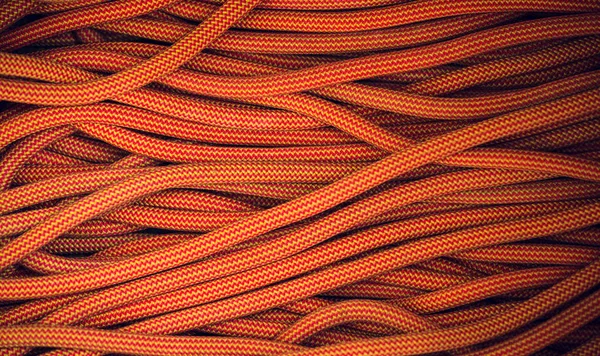 Cuerda de escalada naranja — Foto de Stock