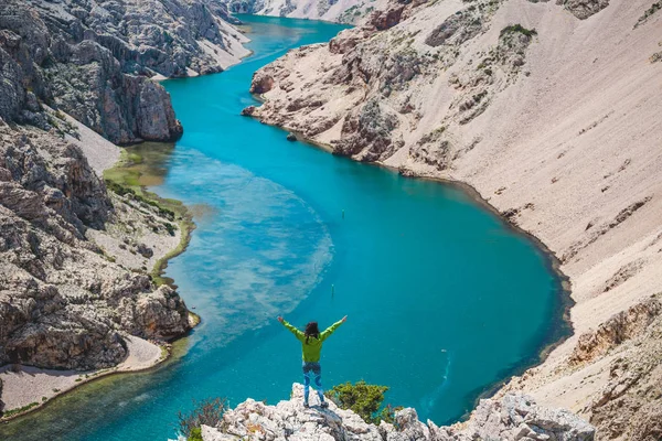 Dobladura del río en el fondo del cañón . — Foto de Stock