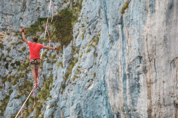 Highline dağlarda. — Stok fotoğraf