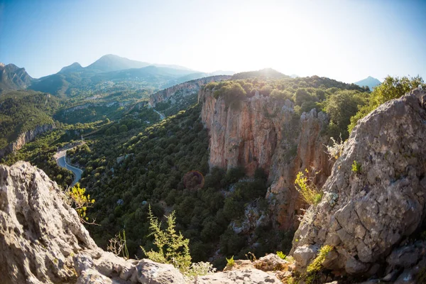 Όμορφο Ορεινό Τοπίο Της Τουρκίας Δρόμος Ανάμεσα Στα Βράχια Γραφική — Φωτογραφία Αρχείου