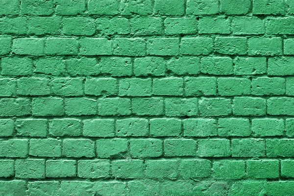 Mur de briques de Moscou maison peinte en peinture verte — Photo