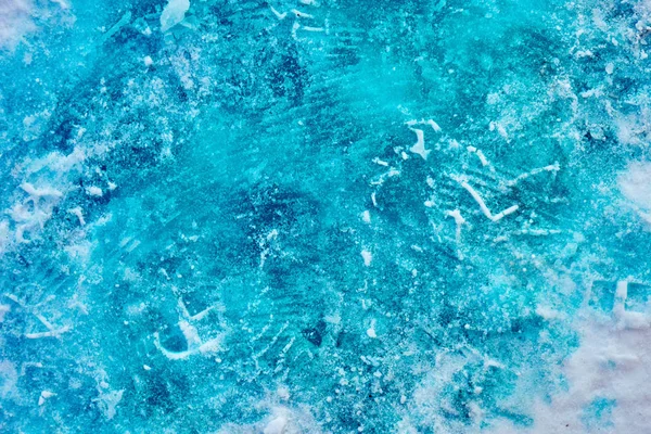 Soğuk Karlı Mavi Renk Arka Plan Mavi Kar Doku — Stok fotoğraf