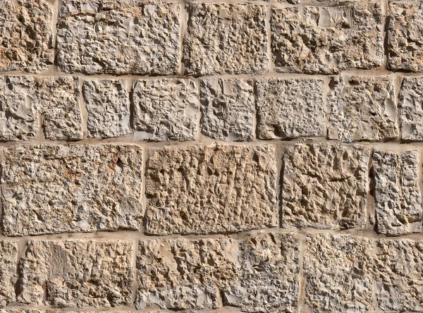 Fragmento Uma Antiga Parede Pedra Jerusalém Antigo Fundo Textura Sem — Fotografia de Stock