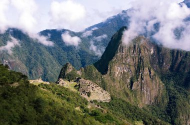 Macchu Picchu Dağı manzarası