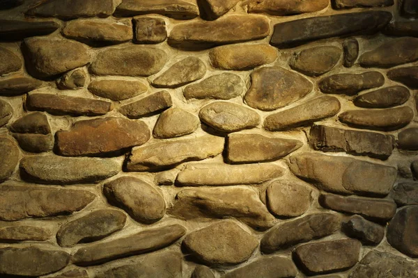 Textura Cálida Pared Piedra Soleada —  Fotos de Stock