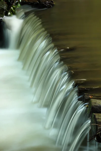 Escalones Artificiales Hechos Troncos Madera Río Montaña Tur Las Montañas —  Fotos de Stock