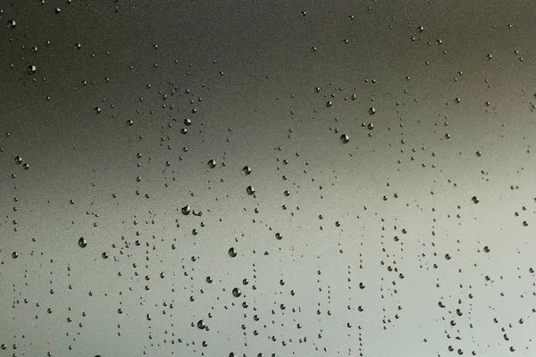 Water Rain Drops Grey Surface Abstract Background — Stock Photo, Image