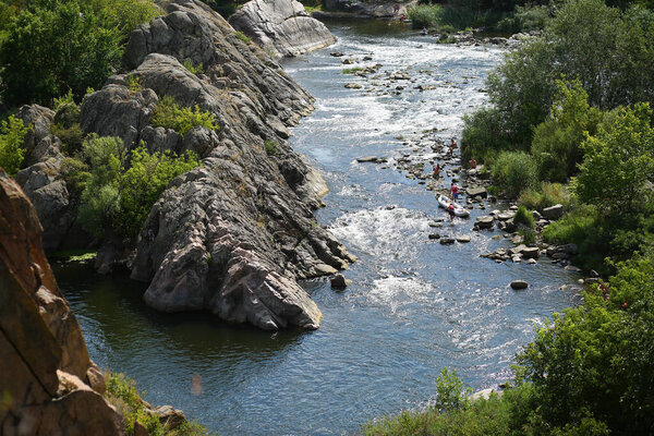 The Southern Bug, also called Southern Buh, the second-longest river in Ukraine, and the Arbuzynsky canyon