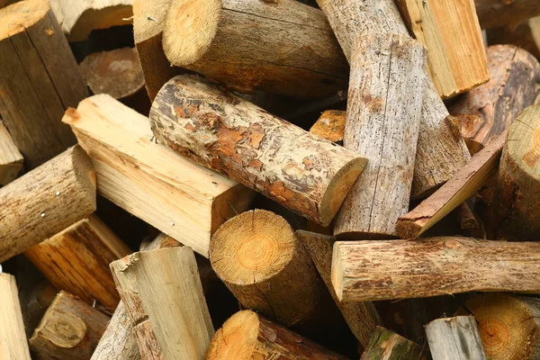 Piles of wood logs, timber firewood background, industrial concept — Stock Image Piles Wood Logs Timber Firewood Background Industrial Concept Royalty Free Stock Photos
