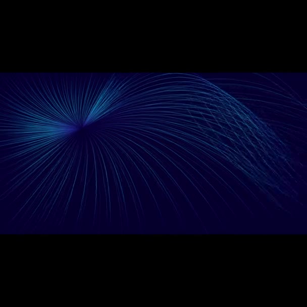 Abstract Background Wavy Color Lines Animation Ripples Surface Neon Lines — Stock Video