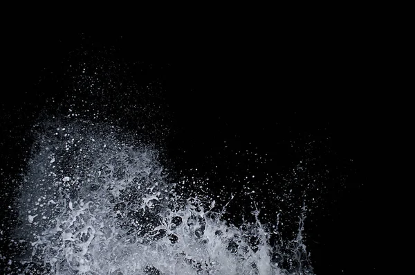 Splashing Wave Black Sea Night — Stock Photo, Image