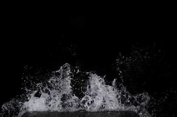 Dalga Karadeniz Üzerinde Gece Sıçramasına — Stok fotoğraf