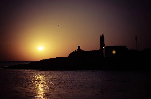 Lighthouse on Bolshoi Utrish. — Stock Photo, Image