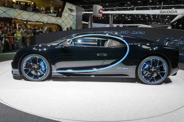 Bugatti Chiron 0-400-0 car at IAA Frankfurt Motor Show — Stock Photo, Image