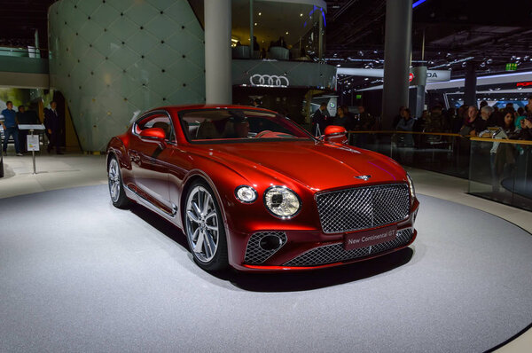 Новый автомобиль Bentley Continental GT на Франкфуртском автосалоне
