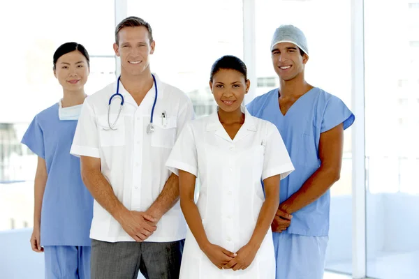 Personal Médico Del Hospital Incluidos Médicos Cirujanos Enfermeras —  Fotos de Stock