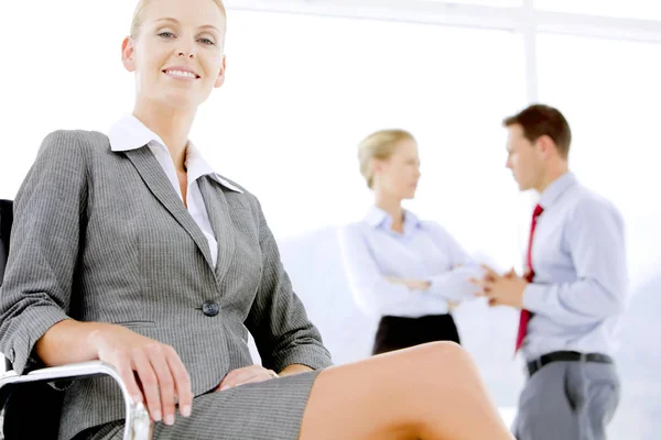 Executive Corporate Woman Portrait Business People Meeting — Stock Photo, Image