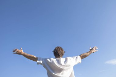 -Silah üzerinde mavi gökyüzü yetiştirme - açık büyük arka görüş zevk adam