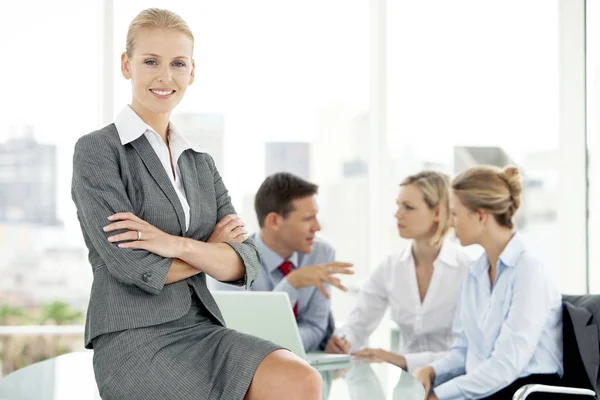 Pessoas Negócios Corporativos Trabalho Equipe Liderança Mulher Executiva Retrato — Fotografia de Stock