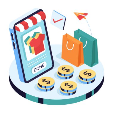 Yapılan sıralamanın eşsiz tasarım illüstrasyonu