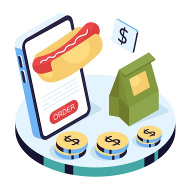 Sosisli sandviçin eşsiz bir tasarımı.