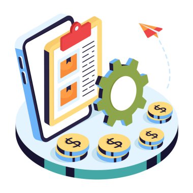 Liste yönetiminin yaratıcı tasarım illüstrasyonu