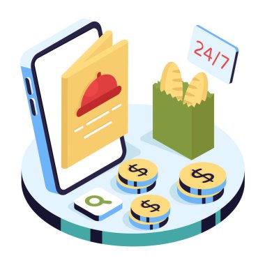 Gıda menüsünün mükemmel indirmesi