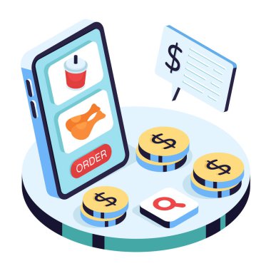 Düzenlenebilir fast food tasarımı