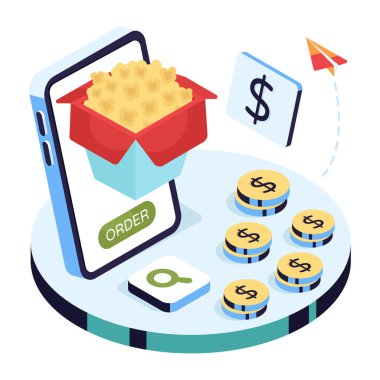 Gıda ambalajının modern tasarımı.