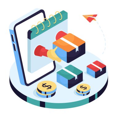 Paket vermenin mükemmel tasarım simgesi