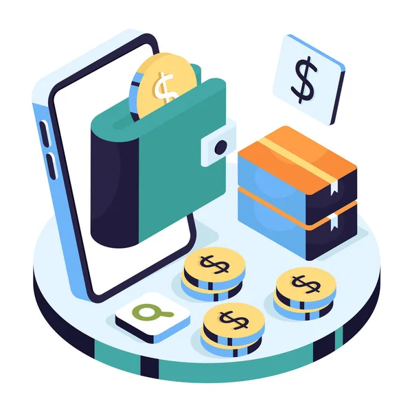 Cep cüzdanının mükemmel tasarım çizimi